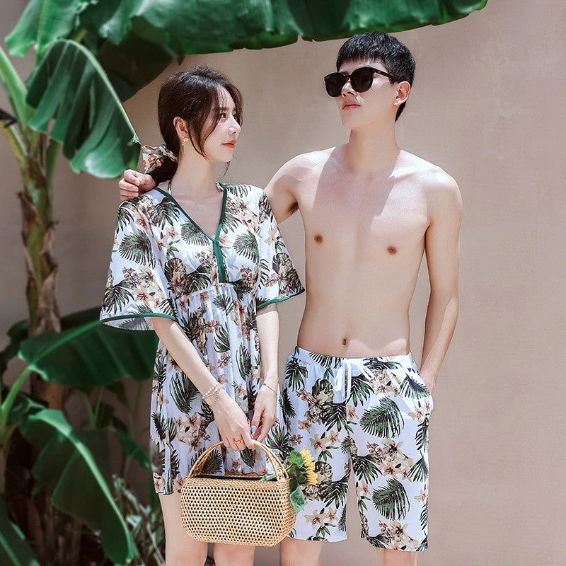 Leaf Couples Matching Swimwear - Image 8