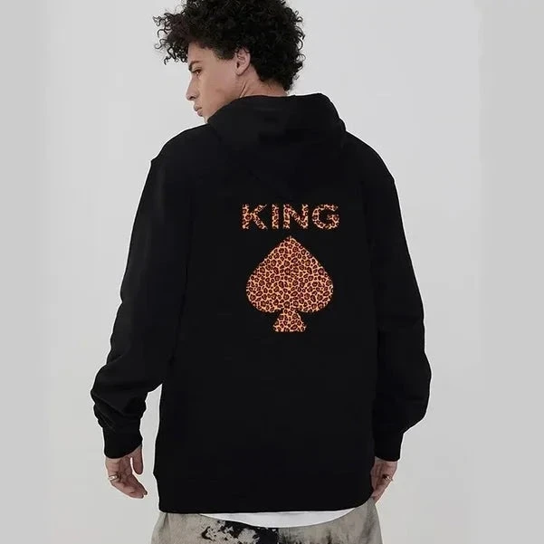 Leopard King And Queen Couple Hoodies - Image 5