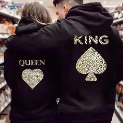 Leopard King And Queen Couple Hoodies
