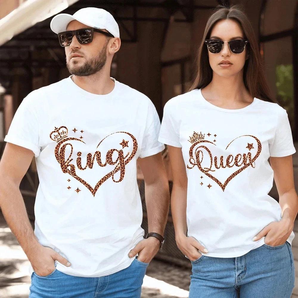 Leopard King And Queen Shirts