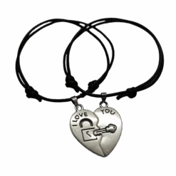 Lock And Key Bracelet For Couples