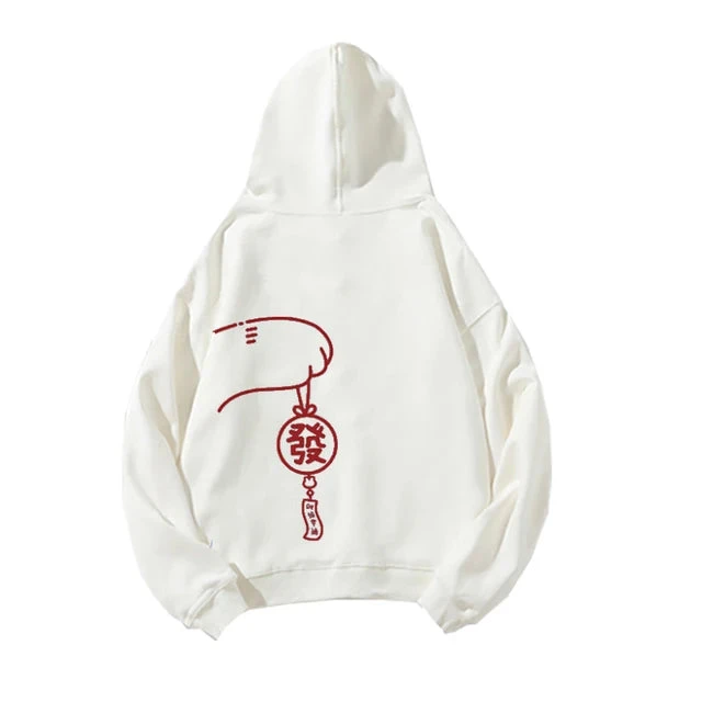 Lucky Cat Cute Matching Couple Hoodies - Image 5
