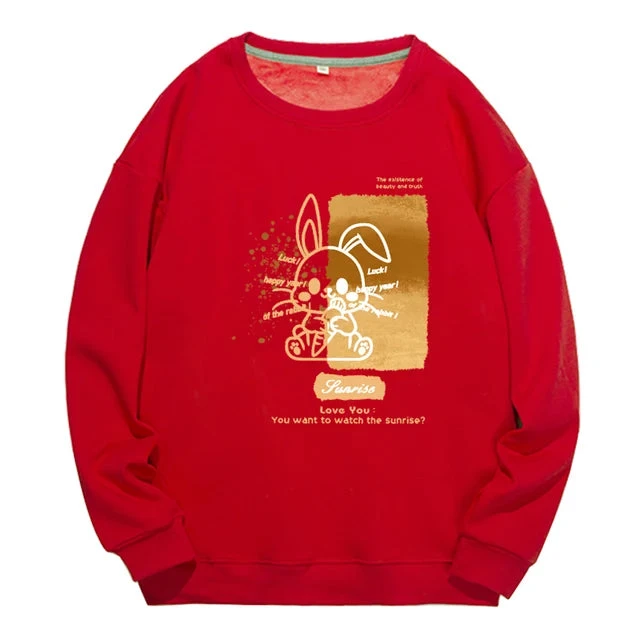 Lucky Rabbit Couple Sweatshirt - Image 8