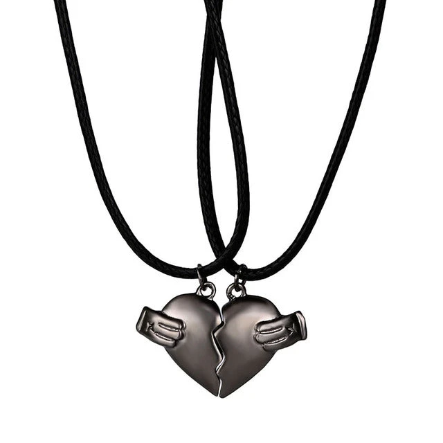 Magnetic Heart Matching Necklace - Image 6