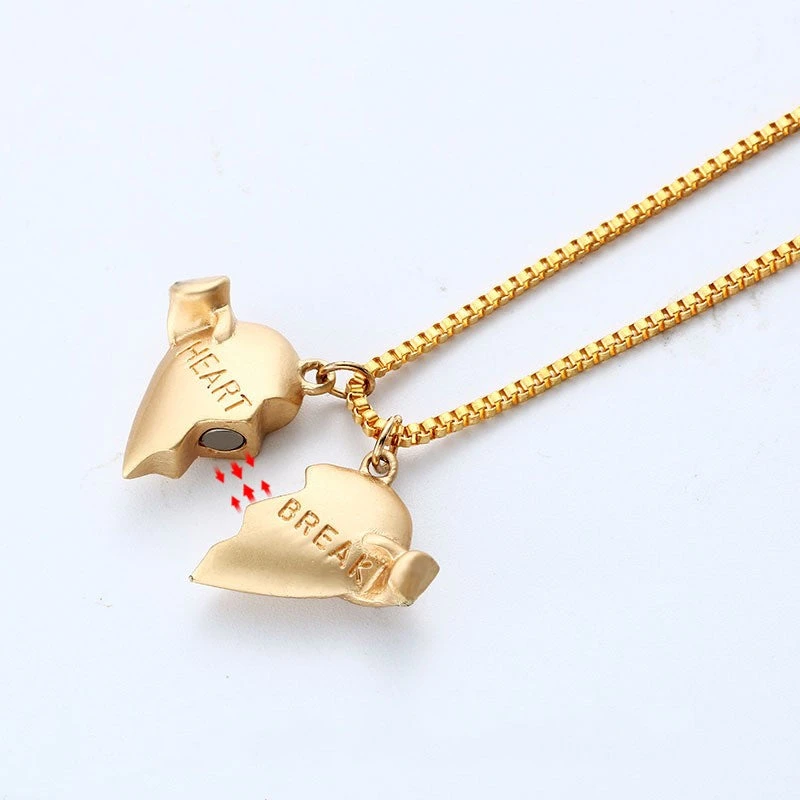 Magnetic Heart Matching Necklace - Image 2