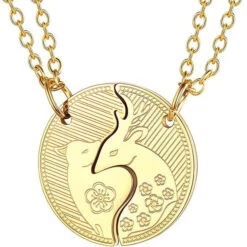 Matching Buck And Doe Necklace