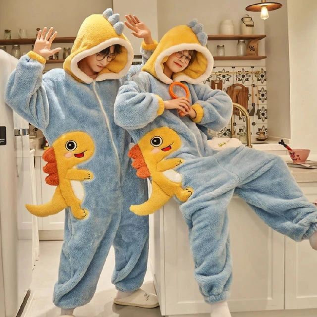 Matching Dinosaur Onesies For Couples