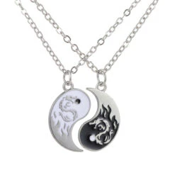 Matching Yin Yang Necklaces