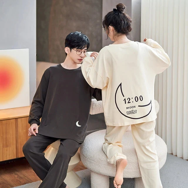 Moon Matching Pajama Sets For Couples