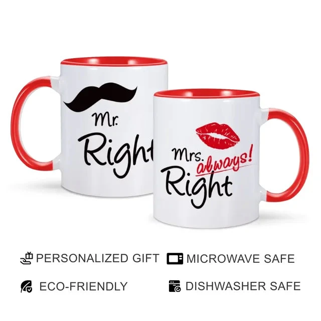 Mr Right And Mrs Always Right Mugs - Image 7