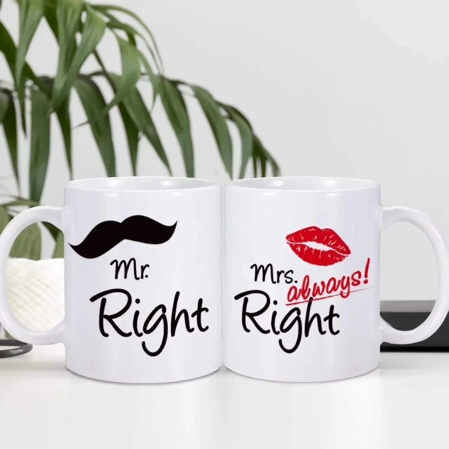 Mr Right And Mrs Always Right Mugs - Image 2