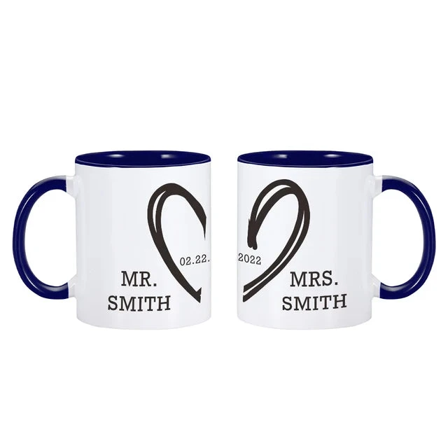 Mr & Mrs Coffee Mugs - Image 9