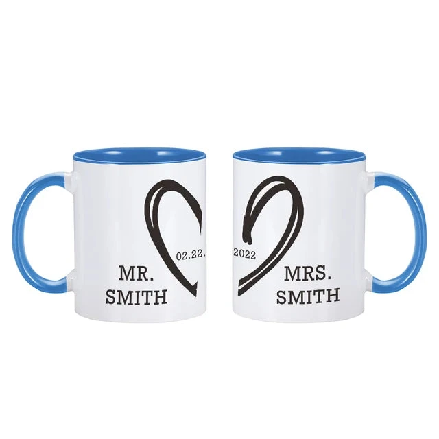 Mr & Mrs Coffee Mugs - Image 8