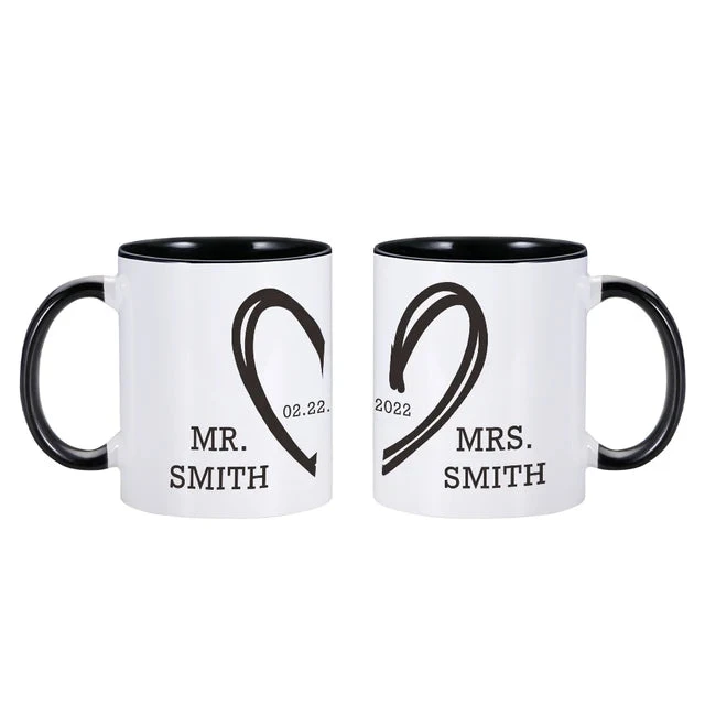 Mr & Mrs Coffee Mugs - Image 4