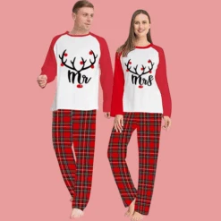 Mr And Mrs Matching Christmas Pajamas