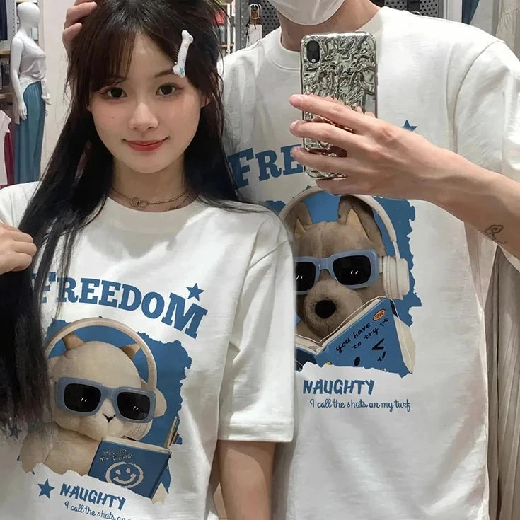 Music Dog Funny Couple T Shirts - Image 4