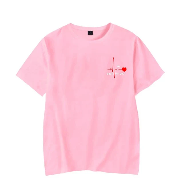 My Heart Only Beats For You Couple Shirts - Image 6