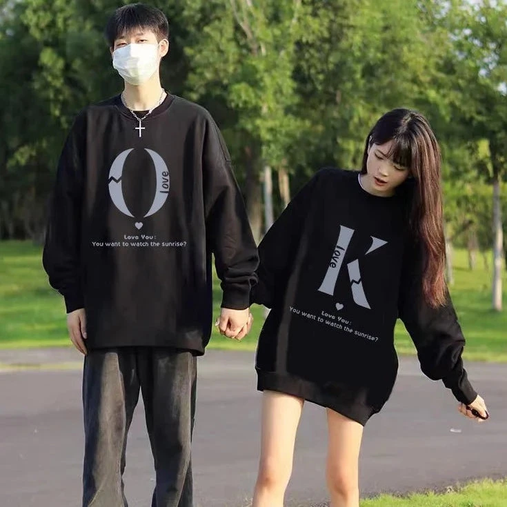 Ok Matching Couple Sweatshirts - Image 2