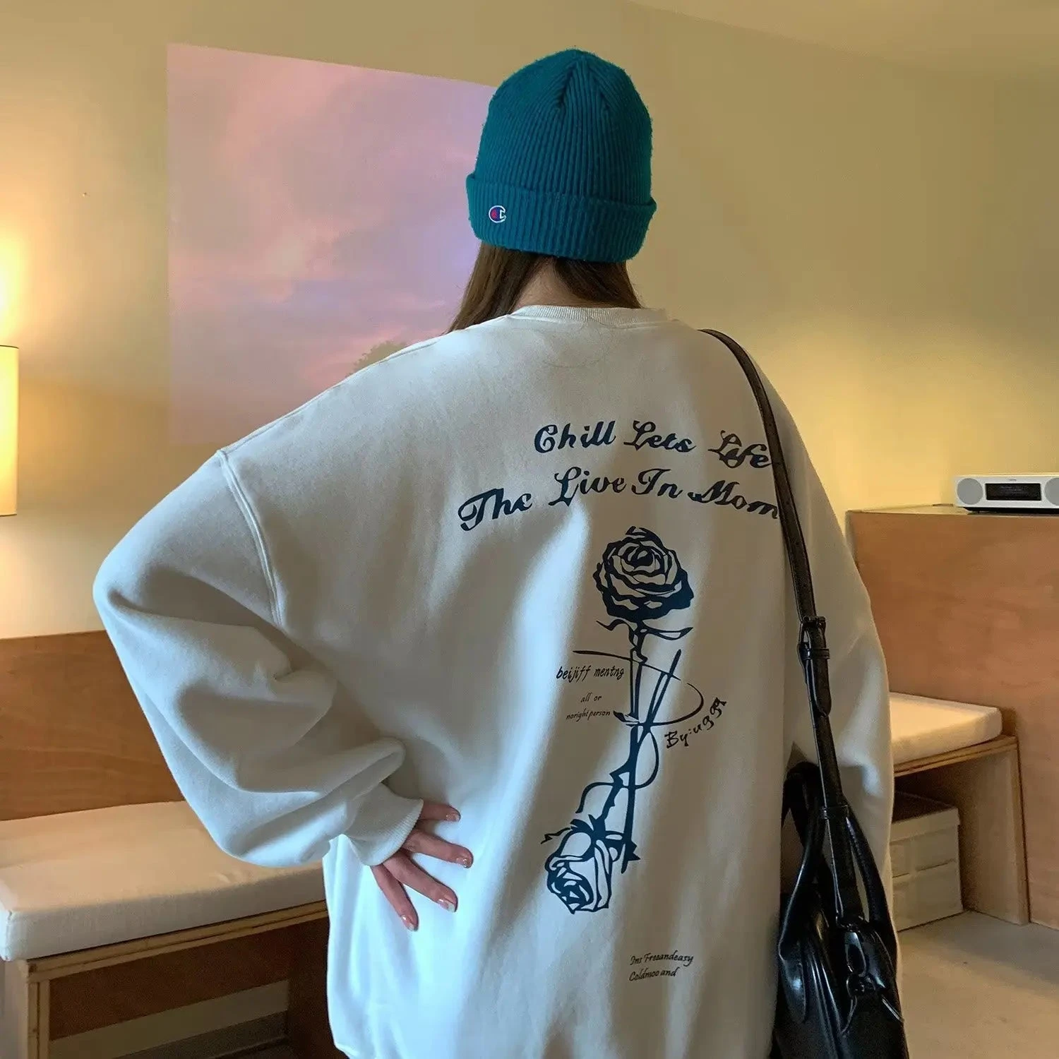 Oversized Matching Sweatshirt - Image 6