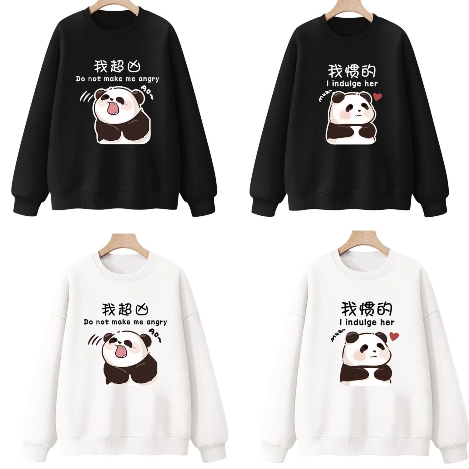Panda Matching Sweatshirt For Couples - Image 9
