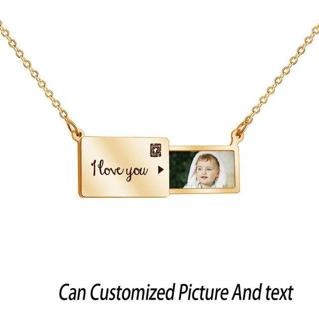 Personalised Love Letter Photo Necklace - Image 10
