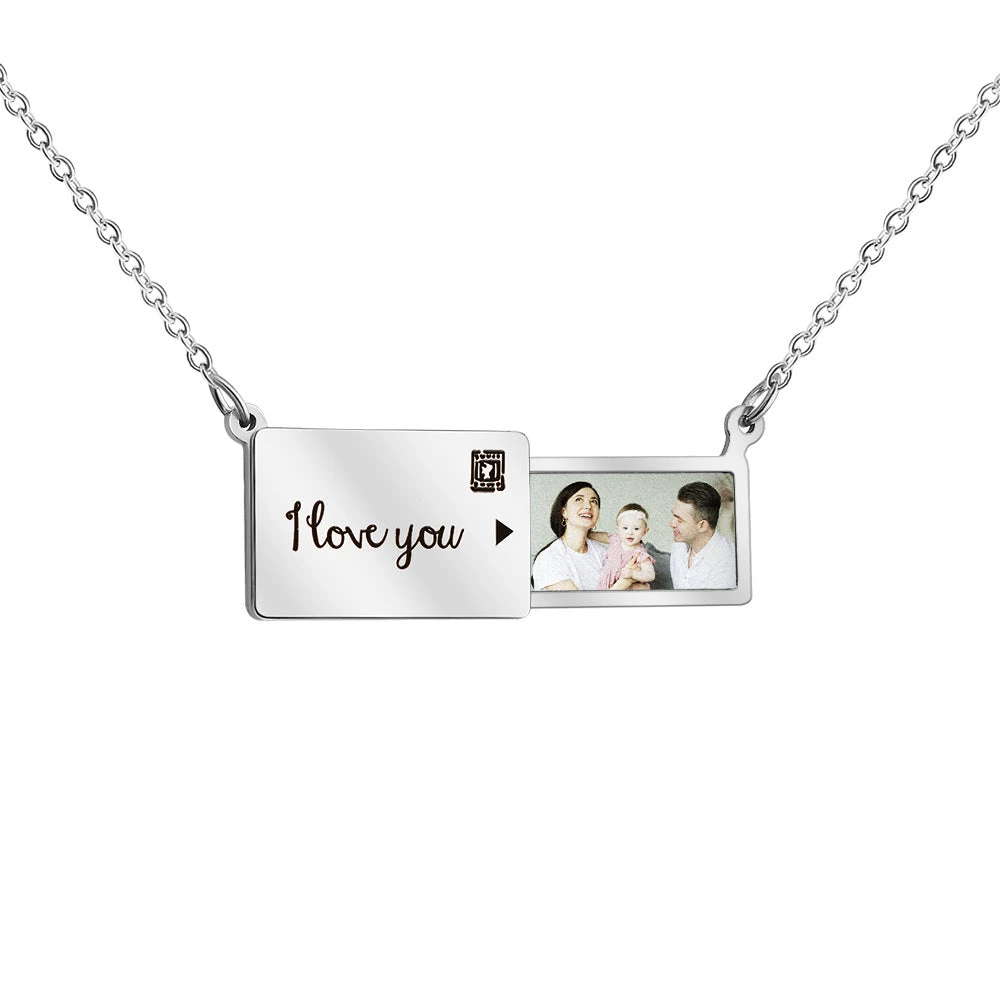 Personalised Love Letter Photo Necklace