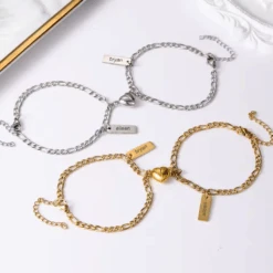 Personalized Magnetic Heart Bracelets