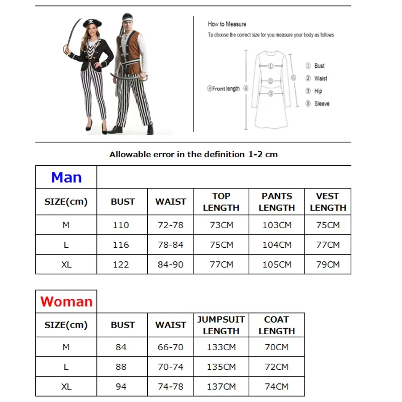 Pirate Couple Halloween Costumes - Image 8