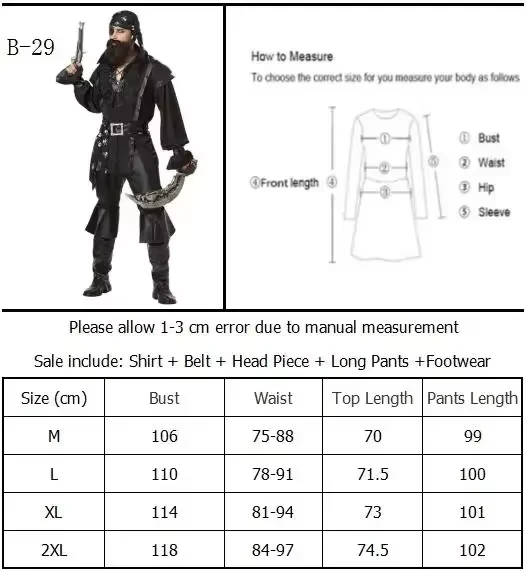 Couples Halloween Costumes Pirate - Image 9