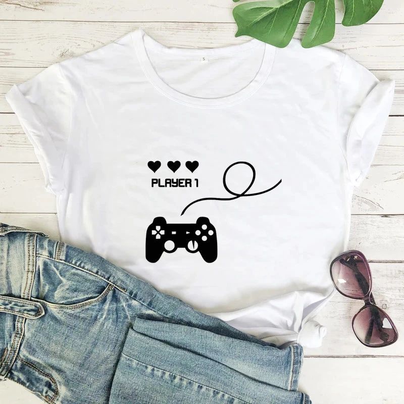 Player 1 Player 2 Couple Shirts - Image 2