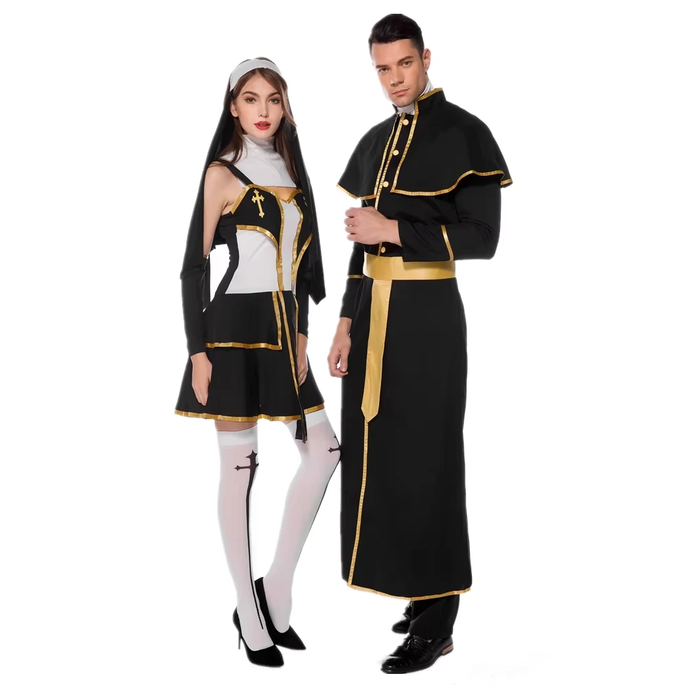 Nun Couple Halloween Costume - Image 2
