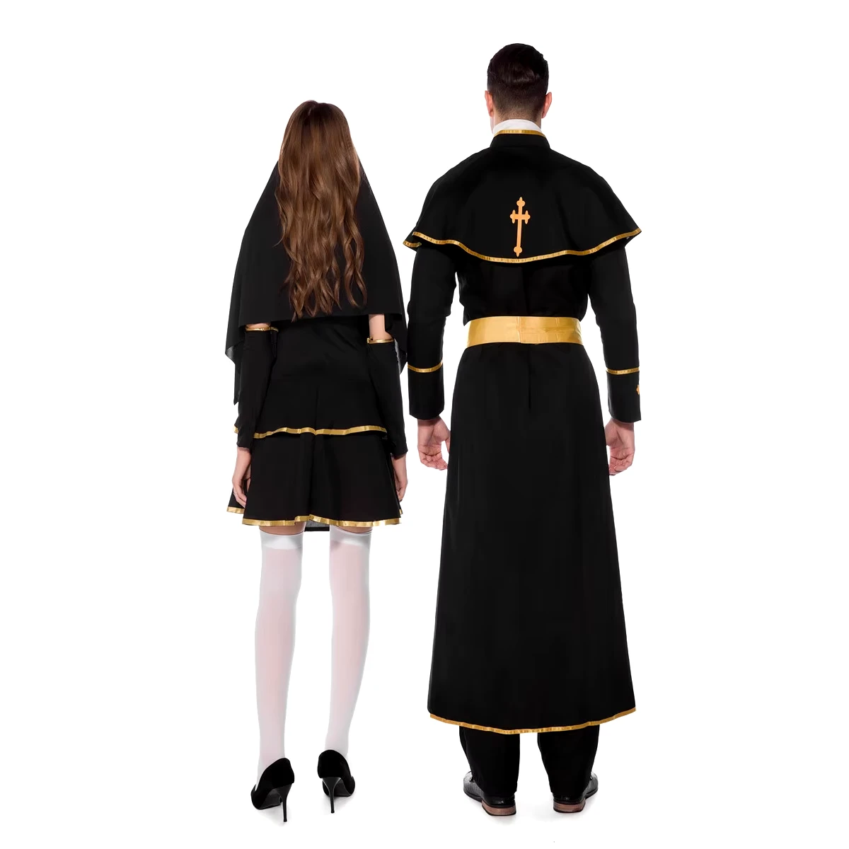 Nun Couple Halloween Costume - Image 3