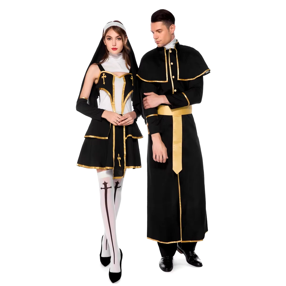Nun Couple Halloween Costume - Image 5