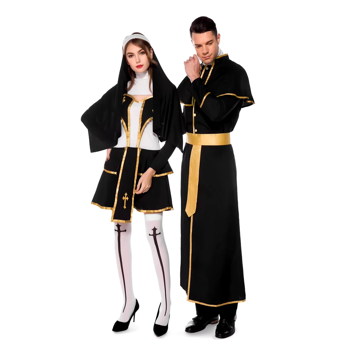 Nun Couple Halloween Costume - Image 6