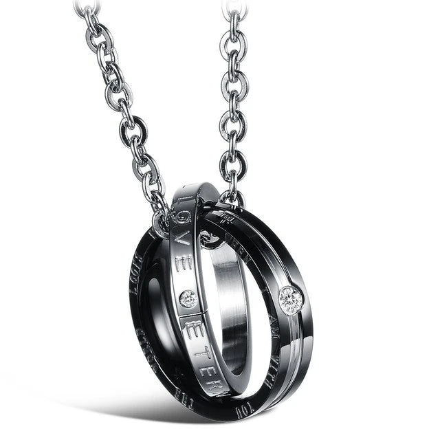 Promise Ring Necklace For Couples - Image 3