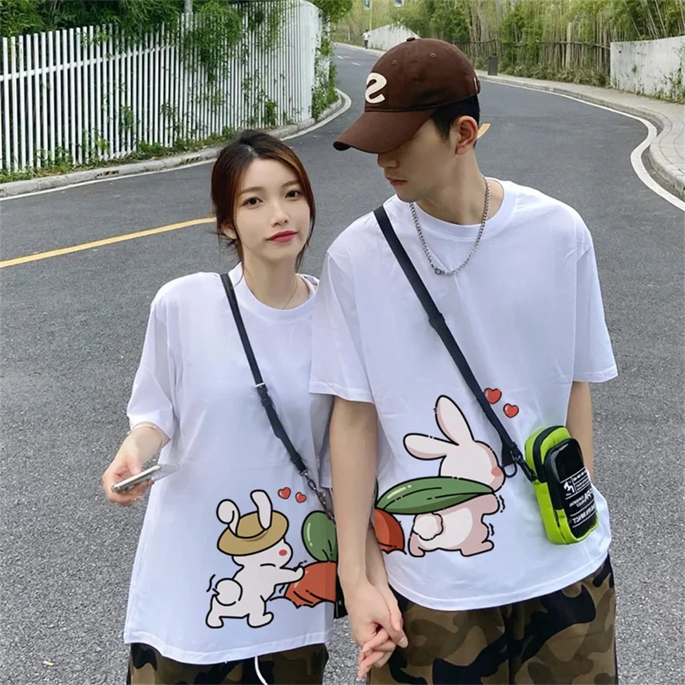 Rabbits Cute Couple Shirts - Image 2