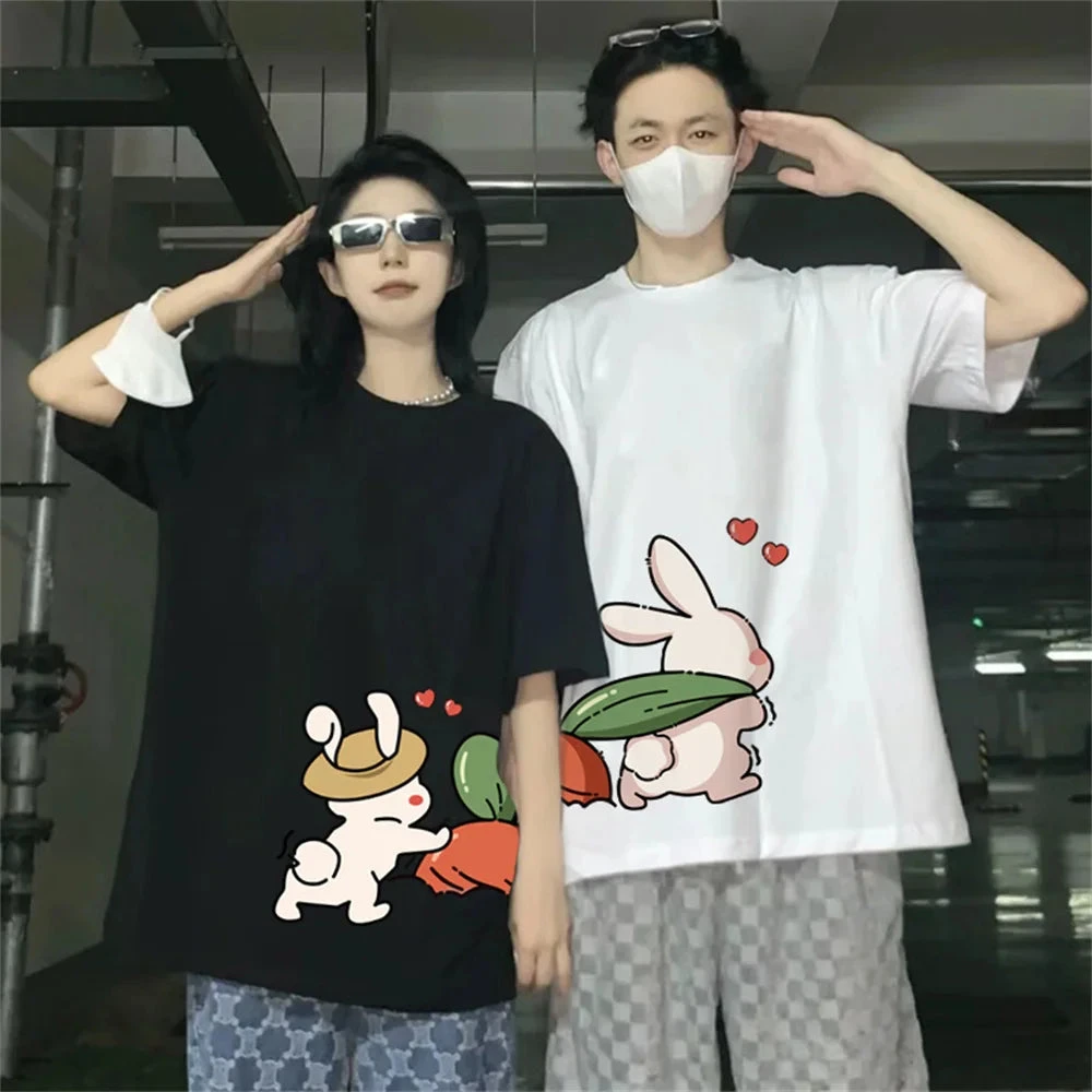 Rabbits Cute Couple Shirts - Image 3