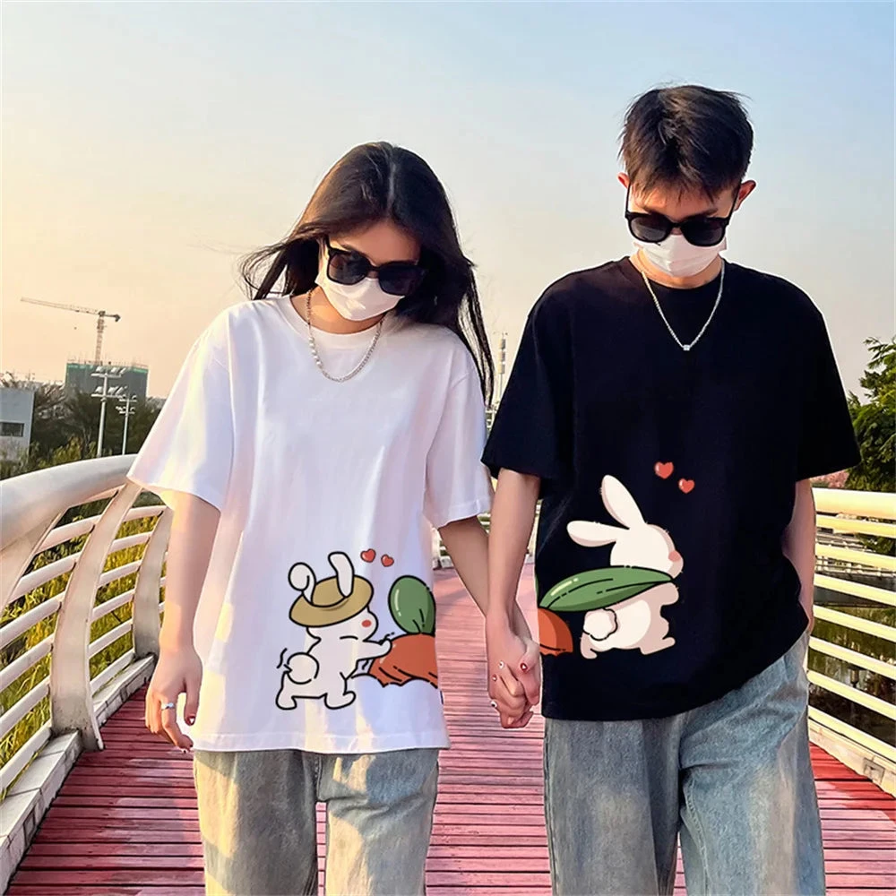 Rabbits Cute Couple Shirts - Image 4