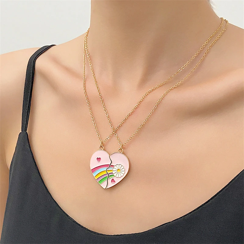 Rainbow Necklace For Couples - Image 3