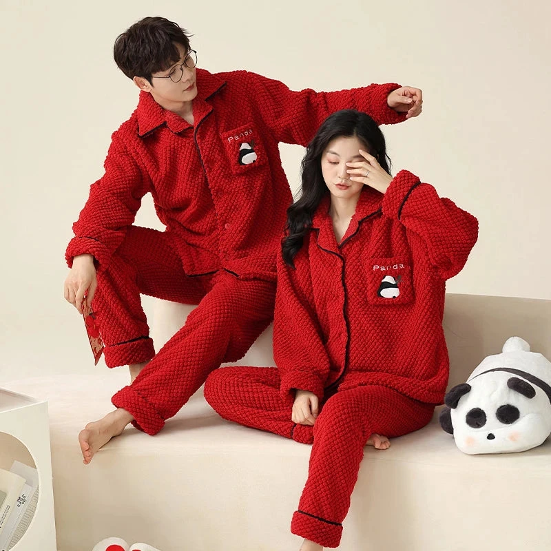 Red Couple Christmas Pajamas - Image 5