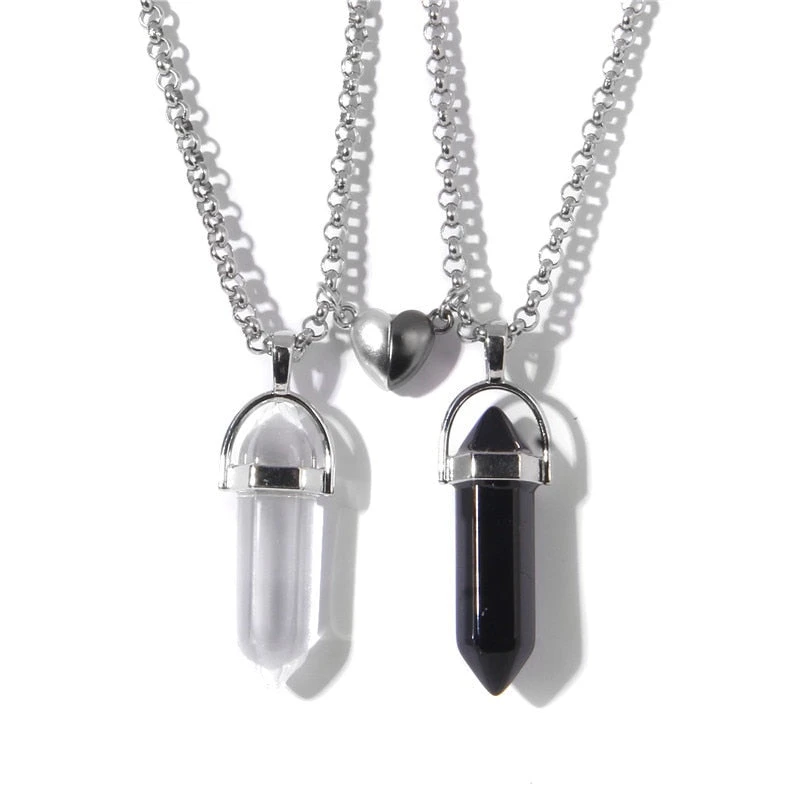 Stone Magnetic Couple Necklaces - Image 6