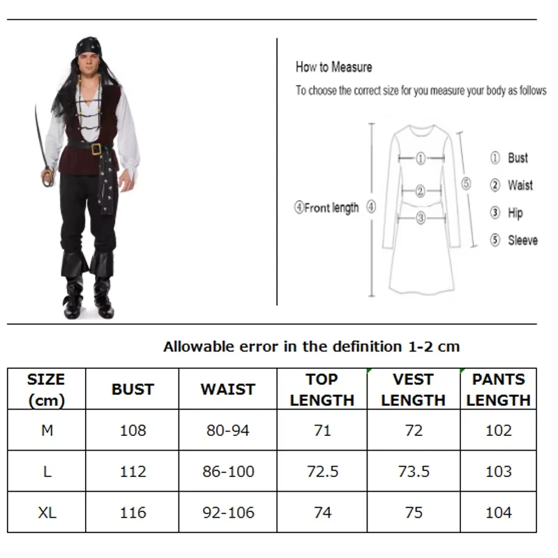 Couples Pirate Halloween Costumes - Image 10