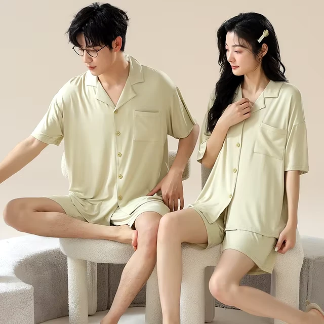 Short Sleeve Matching Pajamas - Image 4