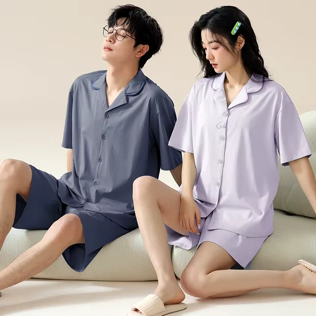 Short Sleeve Matching Pajamas - Image 2