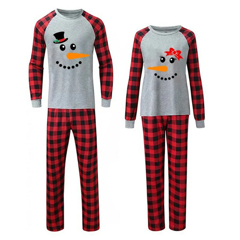 Snowman Christmas Pajamas For Couples - Image 2