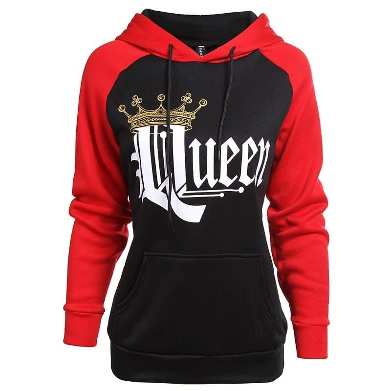 King And Queen Hoodies Red - Image 3