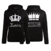 King And Queen Matching Hoodies Crown