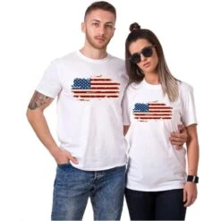 America Couple T Shirt