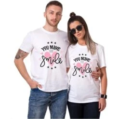 Cute Couple Shirts Smile
