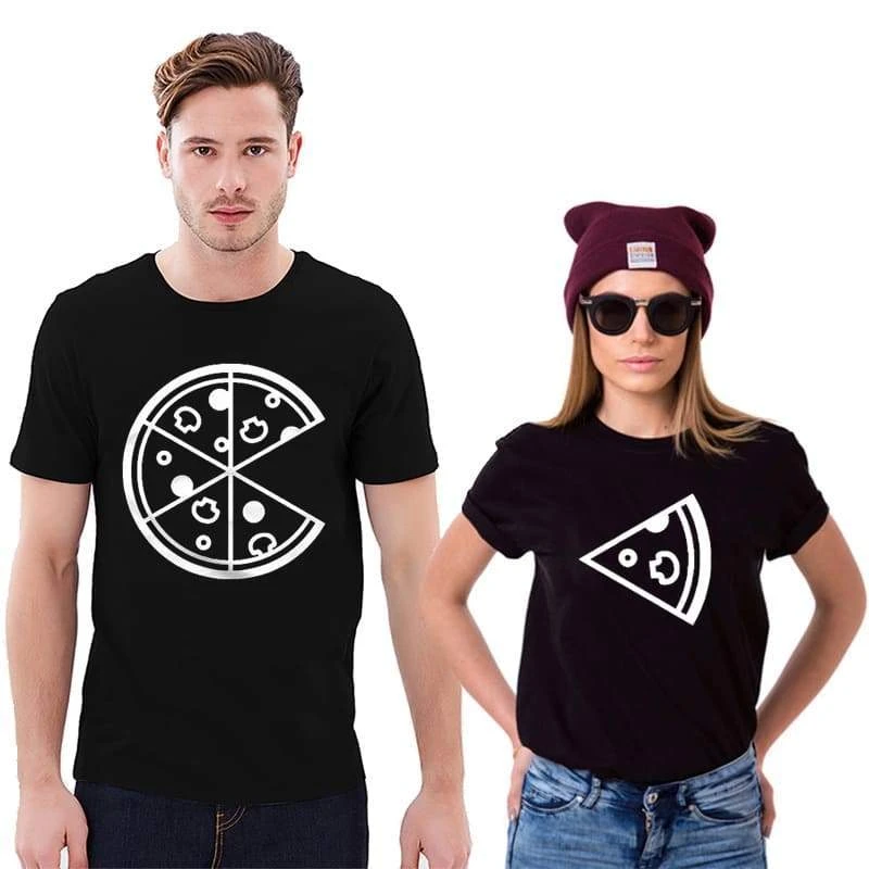Pizza Funny Couple Shirts